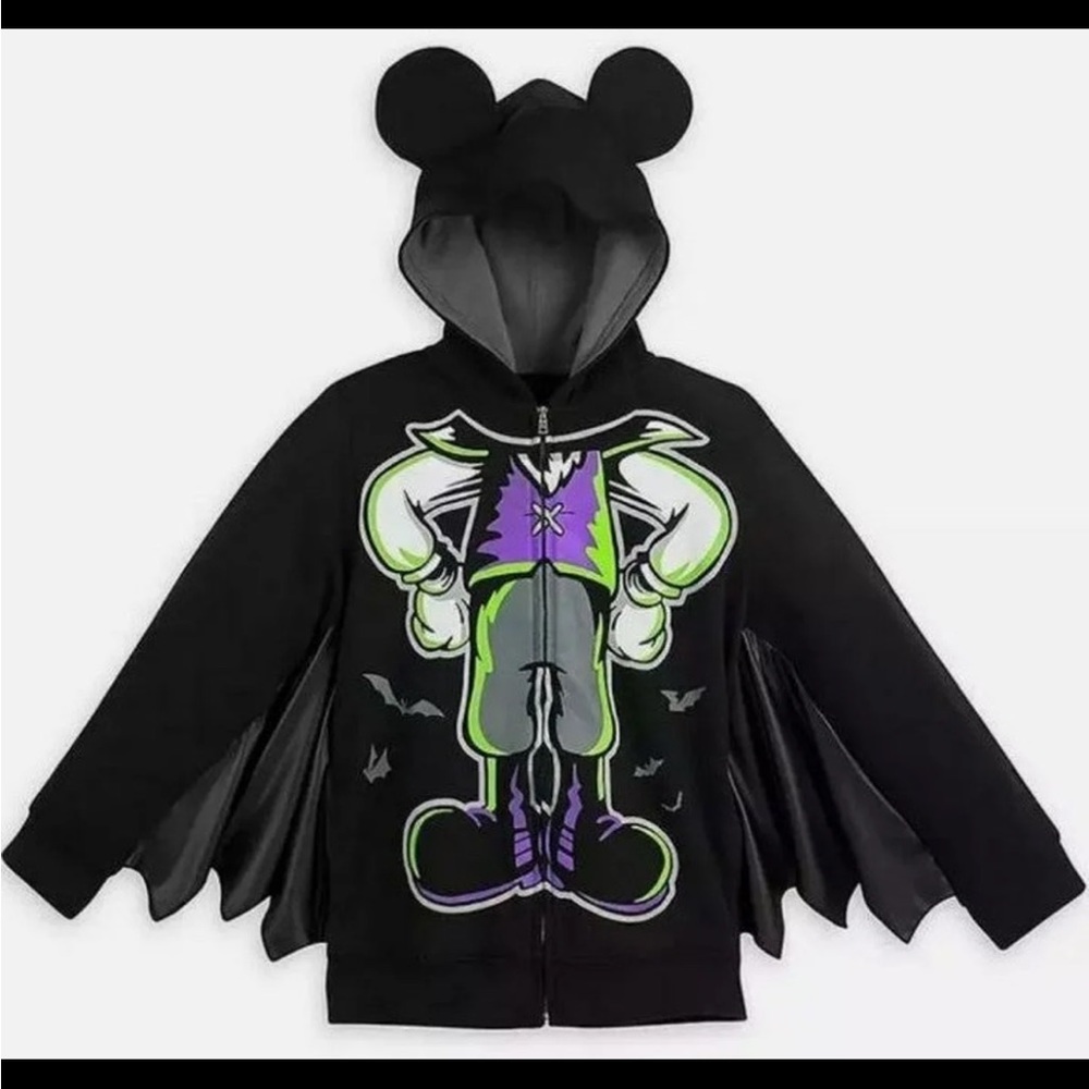 Disney Mickey vampire Halloween hoodie size Kids XL nwt